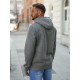 Vīriešu pelēks džemperis ar kapuci Glum Džemperi ar kapuci