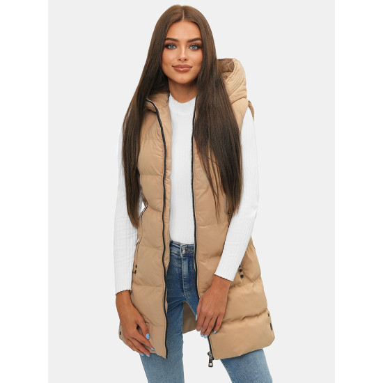 Sieviešu brūna gara veste Peret Sieviešu vestes