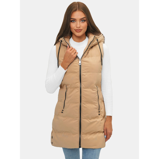 Sieviešu brūna gara veste Peret Sieviešu vestes