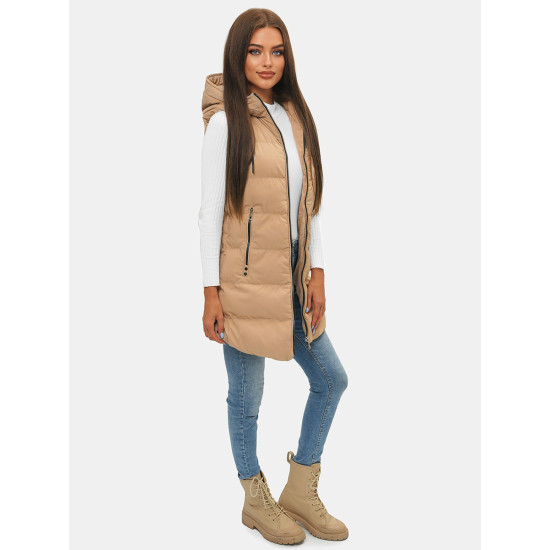 Sieviešu brūna gara veste Peret Sieviešu vestes