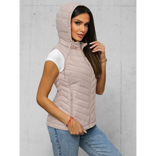 Sieviešu brūna jaka ar kapuci Percy Sieviešu vestes