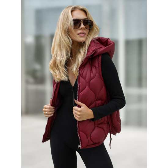 Sieviešu bordo krāsas veste Lyra Sieviešu vestes
