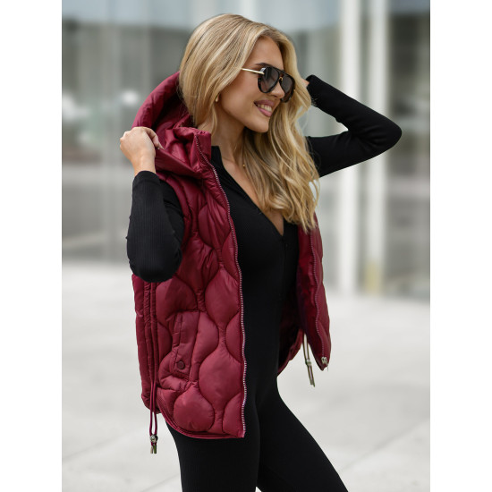 Sieviešu bordo krāsas veste Lyra Sieviešu vestes