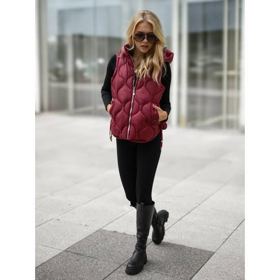 Sieviešu bordo krāsas veste Lyra Sieviešu vestes