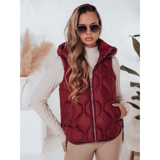 Sieviešu bordo krāsas veste Jener Sieviešu vestes