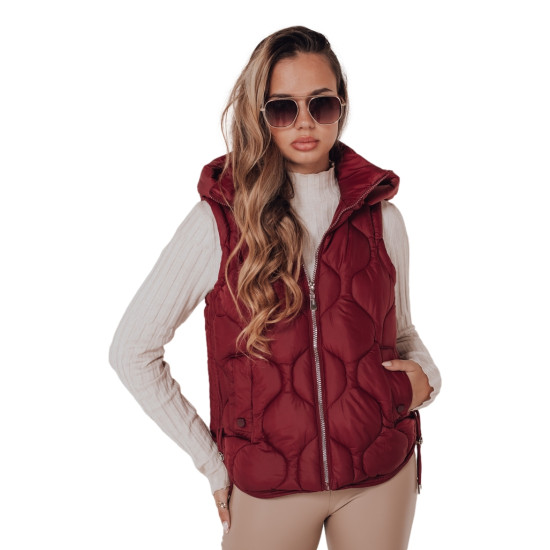 Sieviešu bordo krāsas veste Jener Sieviešu vestes