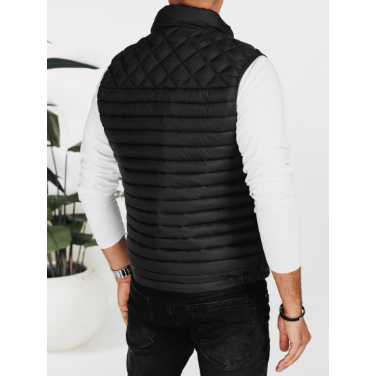 Vīriešu melna veste Geir TX5076 - Vīriešiem Vīriešu melna veste Geir Vestes