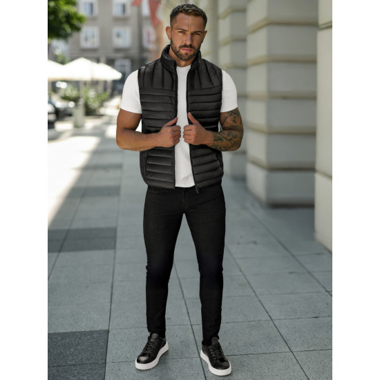 Vīriešu melna veste Stix JS/16M9298/392B - Vīriešiem Vīriešu melna veste Stix Vestes