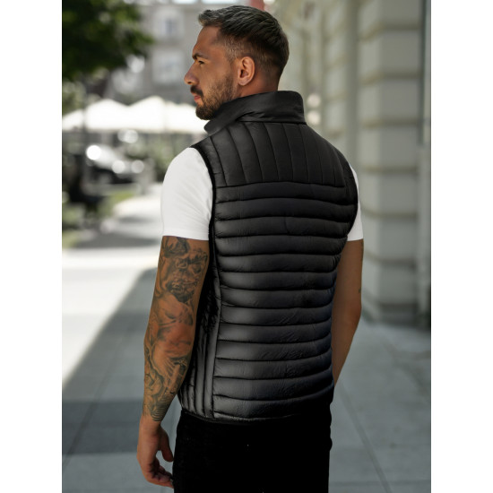 Vīriešu melna veste Stix JS/16M9298/392B - Vīriešiem Vīriešu melna veste Stix Vestes