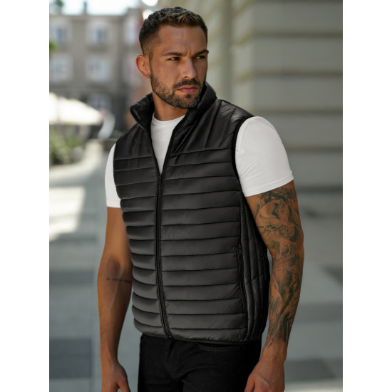 Vīriešu melna veste Stix JS/16M9298/392B - Vīriešiem Vīriešu melna veste Stix Vestes