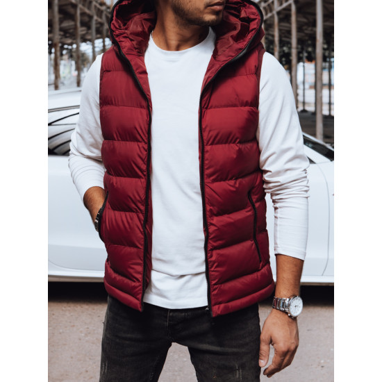 Vīriešu bordo krāsas veste Dobor TX4742 - Vīriešiem Vīriešu bordo krāsas veste Dobor Vestes