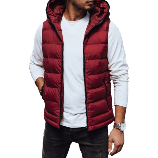 Vīriešu bordo krāsas veste Dobor TX4742 - Vīriešiem Vīriešu bordo krāsas veste Dobor Vestes