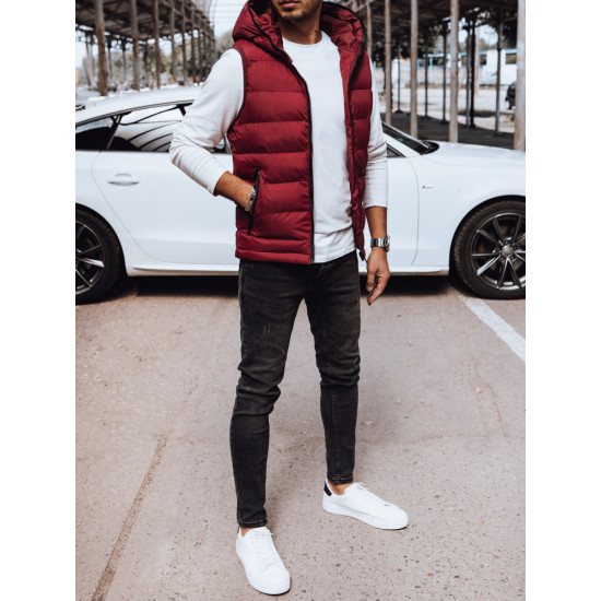 Vīriešu bordo krāsas veste Dobor TX4742 - Vīriešiem Vīriešu bordo krāsas veste Dobor Vestes