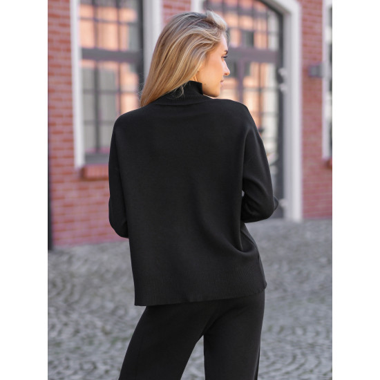 Sieviešu melns brīvā laika kostīms Maribel Sieviešu uzvalki