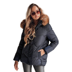 Sieviešu tumši zila ziemas jaka Doran