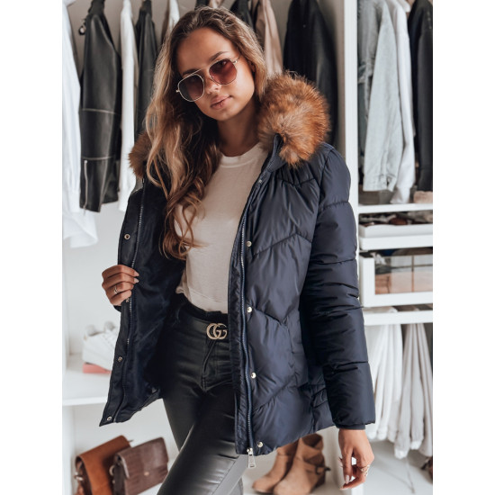 Sieviešu tumši zila ziemas jaka Doran Sieviešu jakas