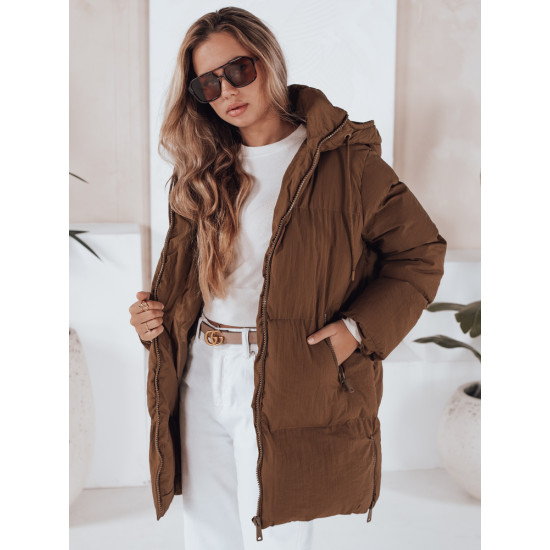 Sieviešu stepēta brūna jaka Letis Sieviešu jakas