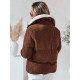 Sieviešu ziemas jaka tumši brūna Trendy Sieviešu jakas