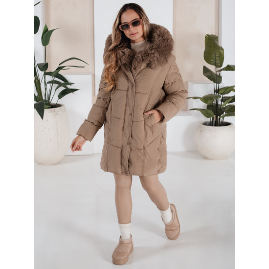 Sieviešu brūna ziemas jaka Niki Sieviešu jakas