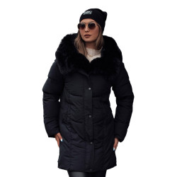 Women's black winter jacket Niki
