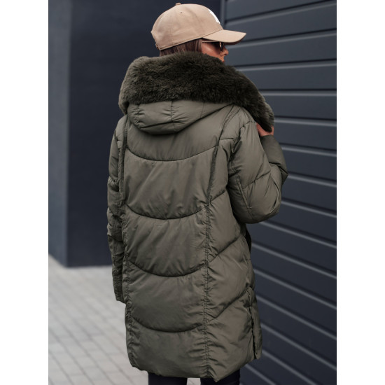 Sieviešu haki krāsas ziemas jaka Niki Sieviešu jakas