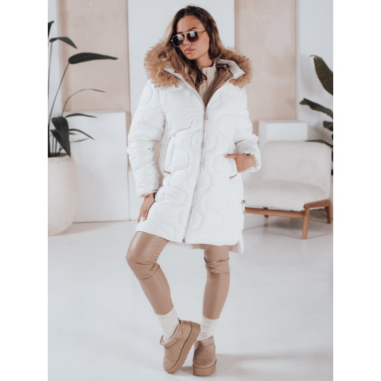 Sieviešu balta ziemas jaka Virel