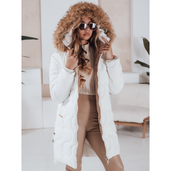 Sieviešu balta ziemas jaka Virel