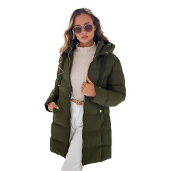 Women's khaki winter jacket Gabriel