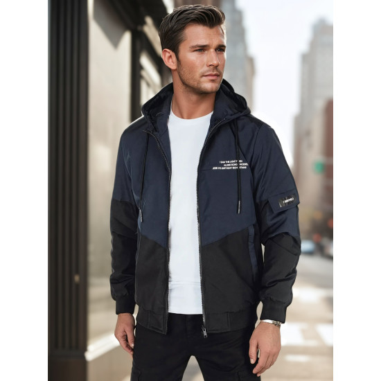 Vīriešu tumši zila jaka Mask Rudens/Pavasaris