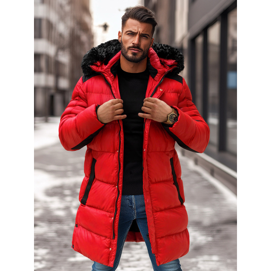 Raudona vyriška striukė Alom Žieminės striukės