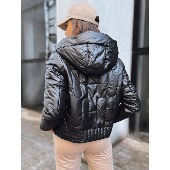 Sieviešu melna vilnas jaka Sieviešu jakas