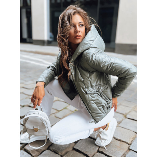 Sieviešu zaļa vilnas jaka Sieviešu jakas