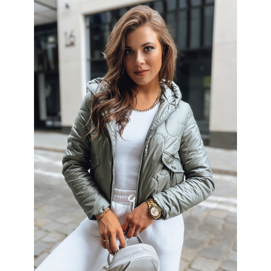 Sieviešu zaļa vilnas jaka Sieviešu jakas