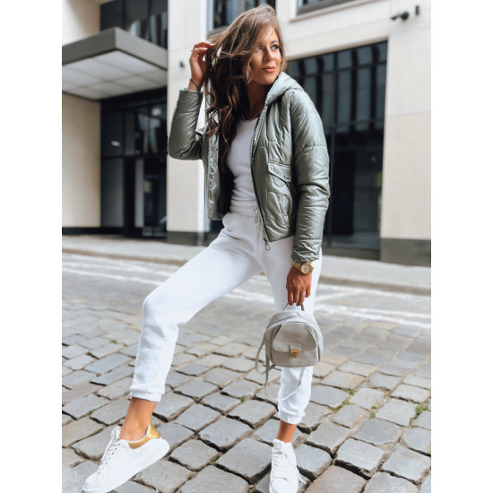 Sieviešu zaļa vilnas jaka Sieviešu jakas