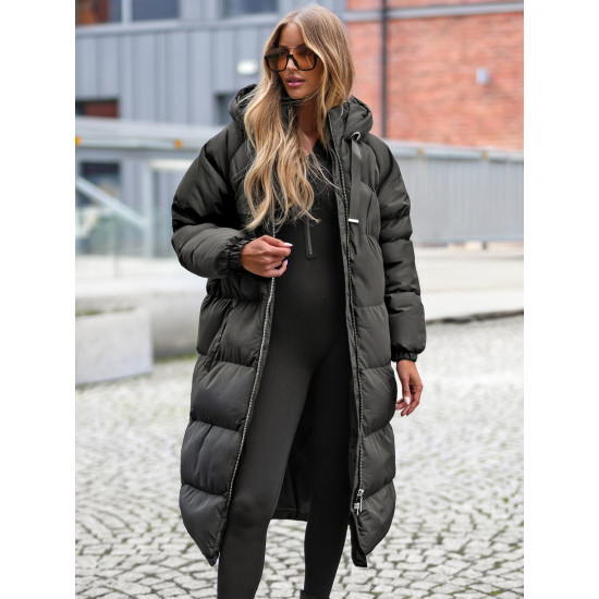 Sieviešu melns mētelis Izabel JS/5M3163/392Z