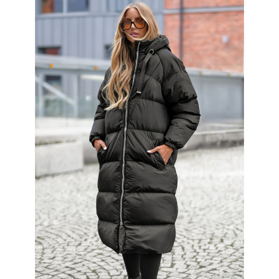 Sieviešu melns mētelis Izabel JS/5M3163/392Z