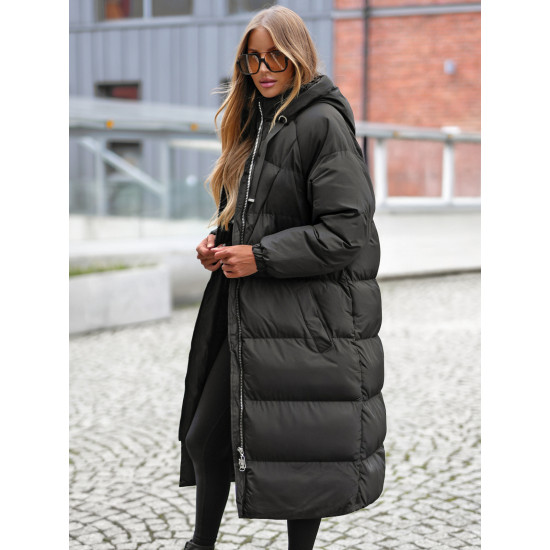 Sieviešu melns mētelis Izabel JS/5M3163/392Z