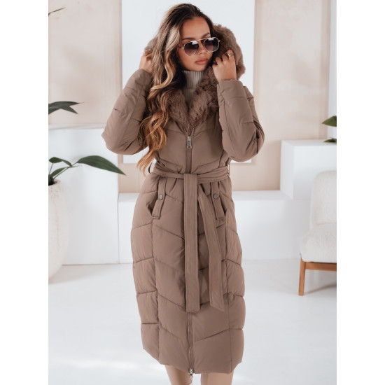 Sieviešu stepēta tumši brūna jaka Oris Sieviešu jakas