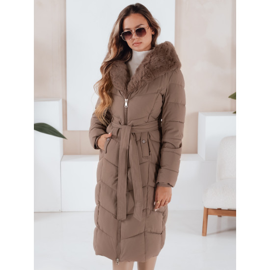 Sieviešu stepēta tumši brūna jaka Oris Sieviešu jakas