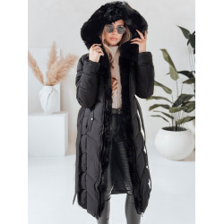 Sieviešu melna ziemas jaka Emi