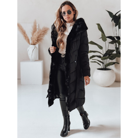 Sieviešu melna ziemas jaka Emi Sieviešu jakas