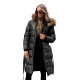 Women's black hooded winter jacket Merin