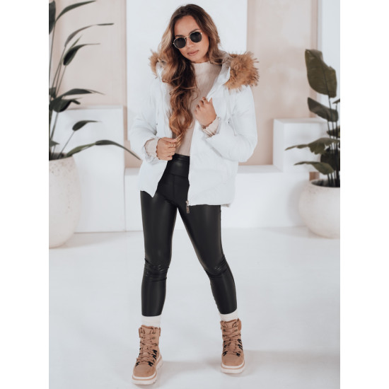 Balta dāmu jaka Ariela Sieviešu jakas