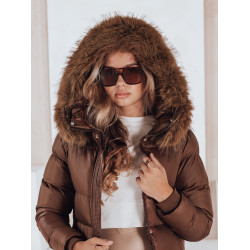 Sieviešu brūna ziemas jaka Bela