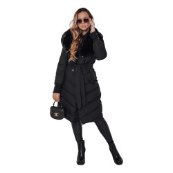 Women's black winter jacket Karlin