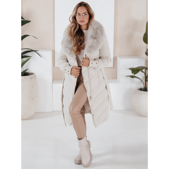 Sieviešu ziemas balta jaka Karlin Sieviešu jakas