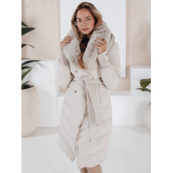Sieviešu ziemas balta jaka Karlin