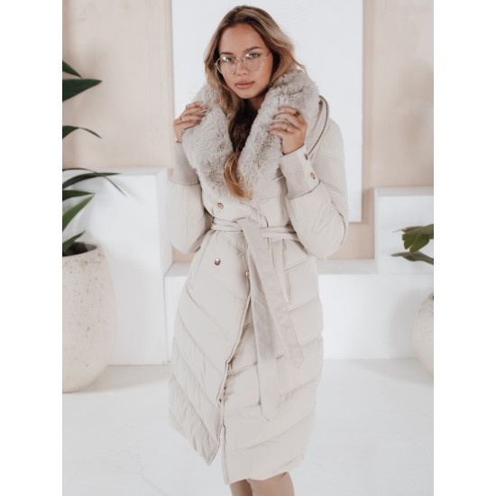 Sieviešu ziemas balta jaka Karlin Sieviešu jakas