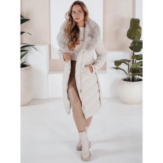 Sieviešu ziemas balta jaka Karlin Sieviešu jakas