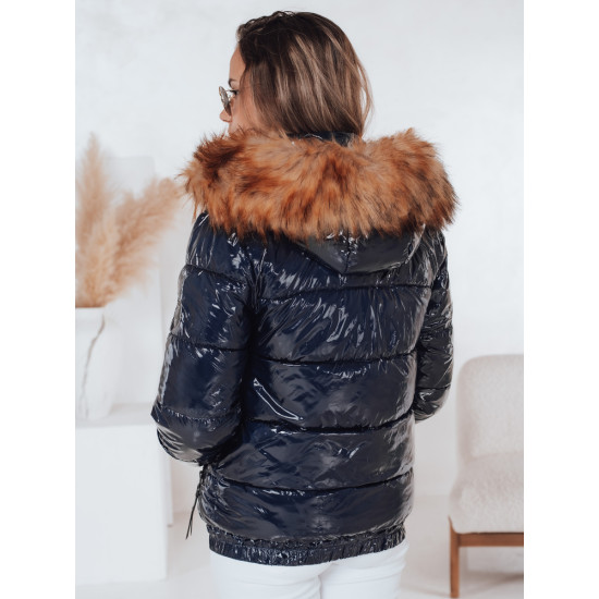 Sieviešu spīdīga tumši zila jaka Melani Sieviešu jakas